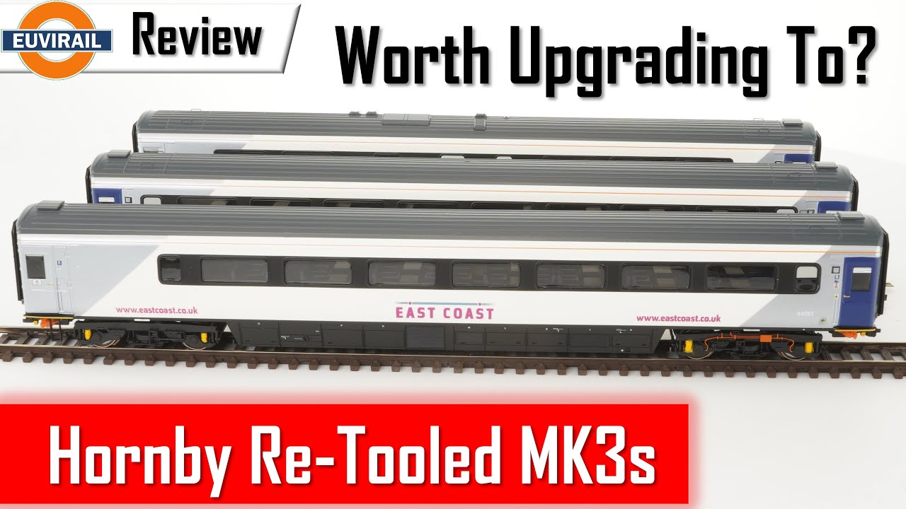 Review & Comparison: Hornby Re-Tooled MK3 Coaches compared to the 1999 Tooled Versions