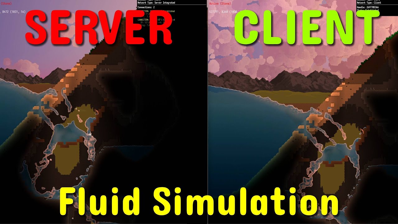 Vitality - Networked Fluid Simulation (WIP, Custom C++ Game Engine)