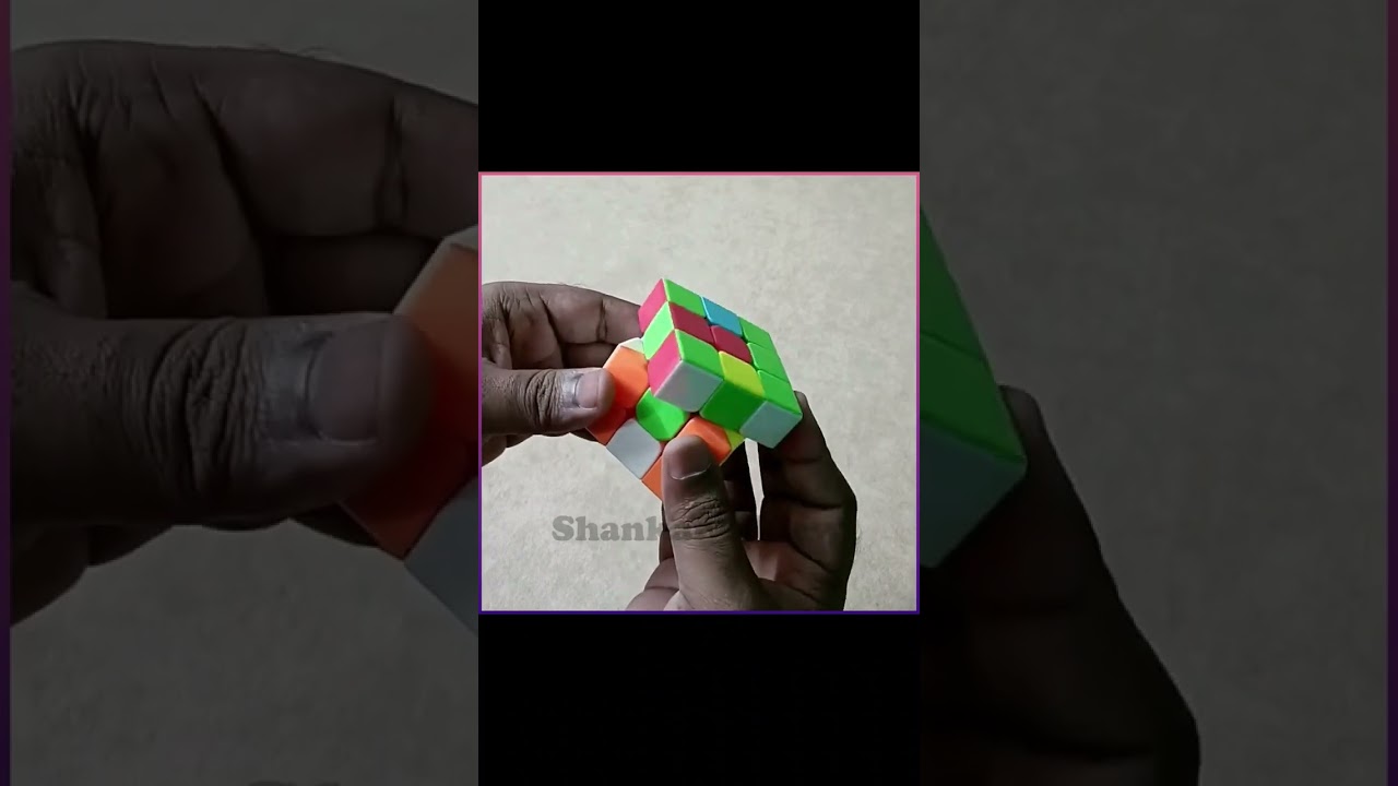 Simple cube tricks | Rubik's cube simple formula | #cubesolve #rubikcube #shankarsview