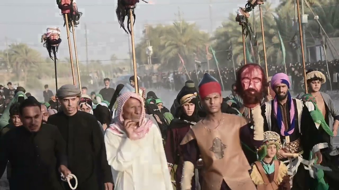 مسيرة سبايا الامام الحسين ع  هيئه عقيله الطالبين  منطقة الظوالم ال بوخضير  تصوير مصطفى احمد