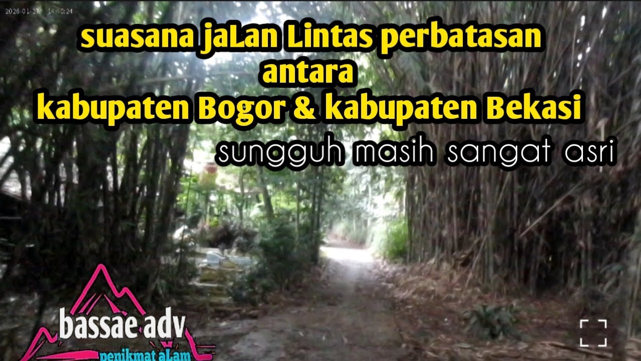 suasana jaLan Lintas perbatasan antara kabupaten Bogor & kabupaten Bekasi Jawa Barat 