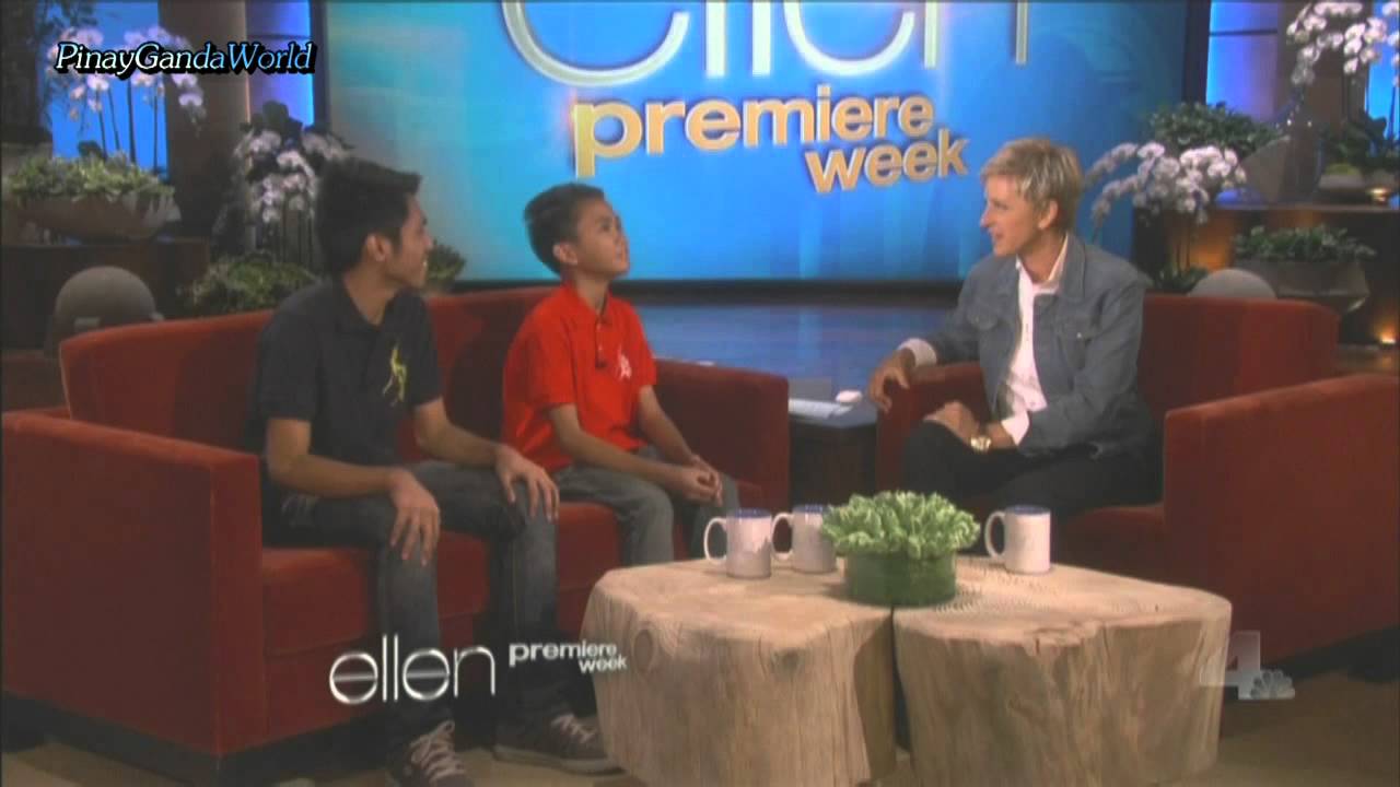 Aldrich Lloyd Talonding & James Bucong Live @ The Ellen Degeneres Show  = 9/12/13