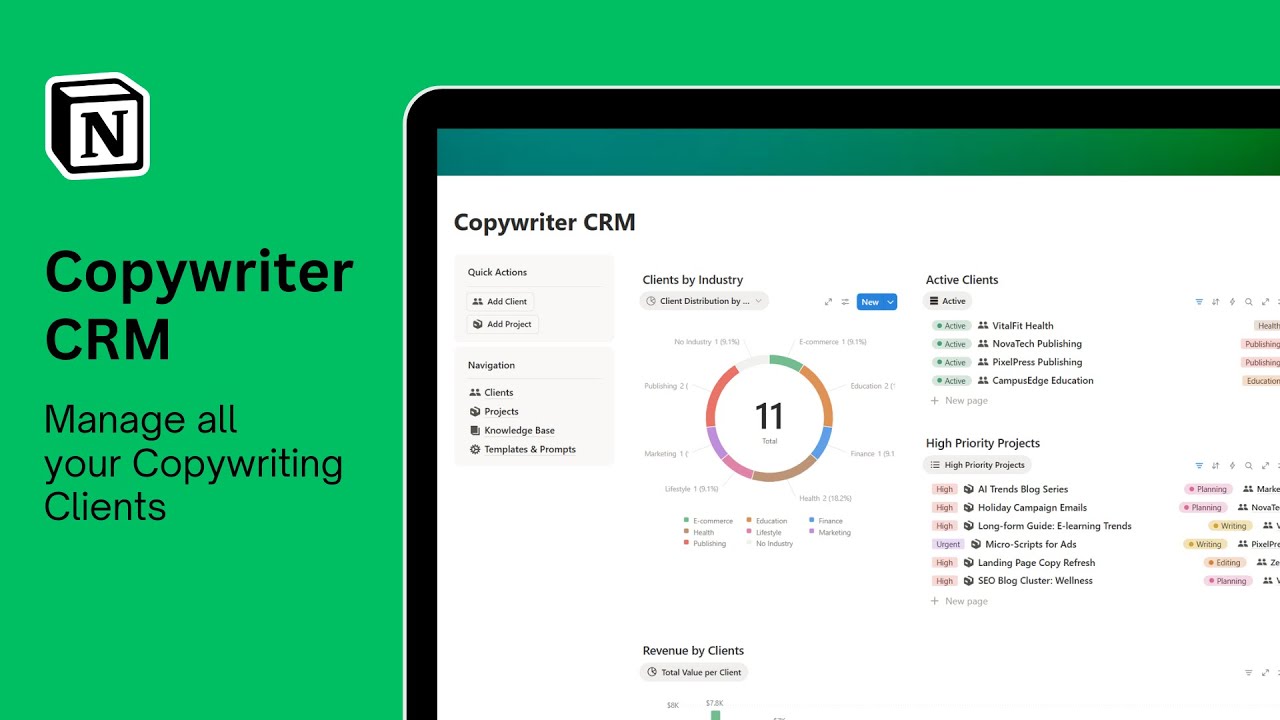 Copywriter CRM (Free Notion Client Management System for Copywriters)