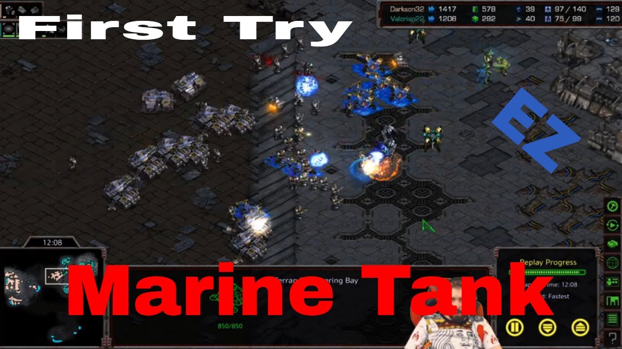 Starcraft Remastered ladder: EP 3 [TvP Marine tank first try]