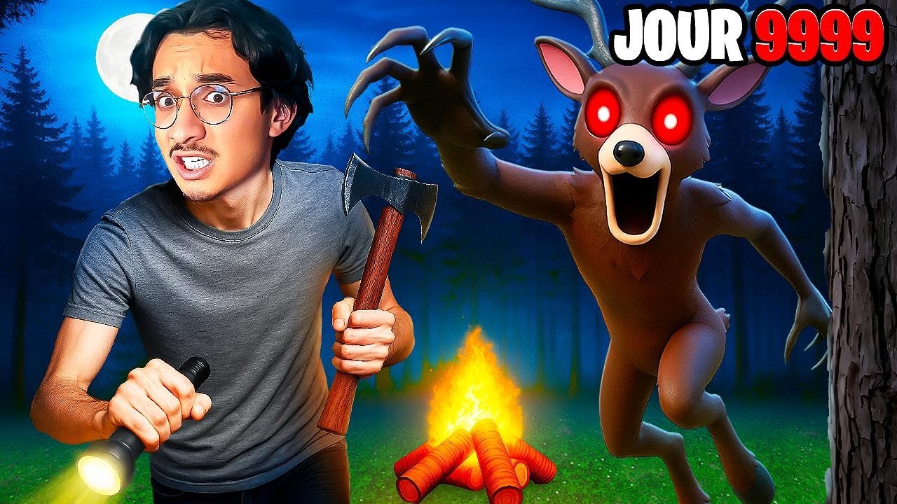 SURVIVRE 10000 JOURS dans 99 NUITS dans la FORÊT...