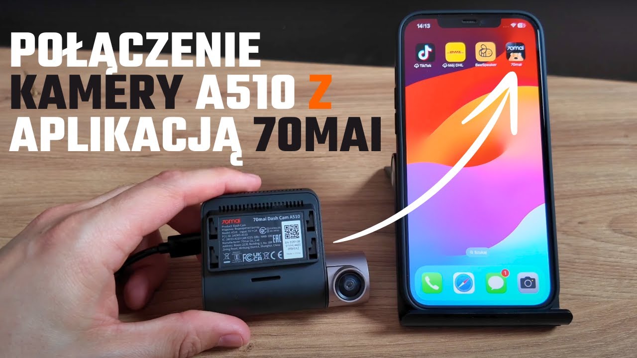Kamera 70mai A510 - połączenie z aplikacją 70mai