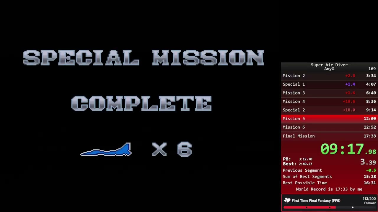 Super Air Diver Any% - 17:10