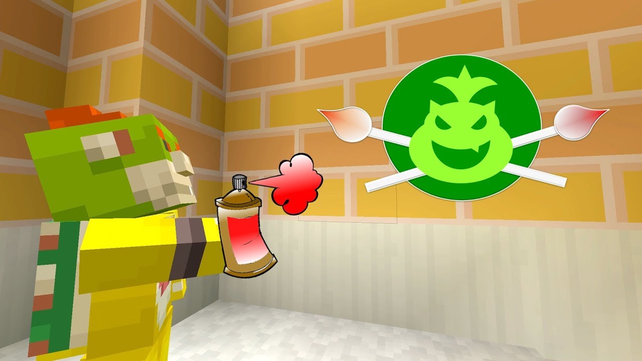 BOWSER JR SPRAY PAINTS THE SCHOOL! [BIG TROUBLE!] - Super Nintendo School - (Minecraft Switch) [27]