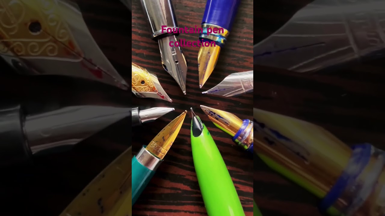 Fountain pen collection ink pen vintage classic elegant pen English writing camlin Parker jinhao