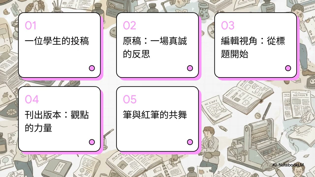 從草稿到付印：一篇報紙編輯的剖析