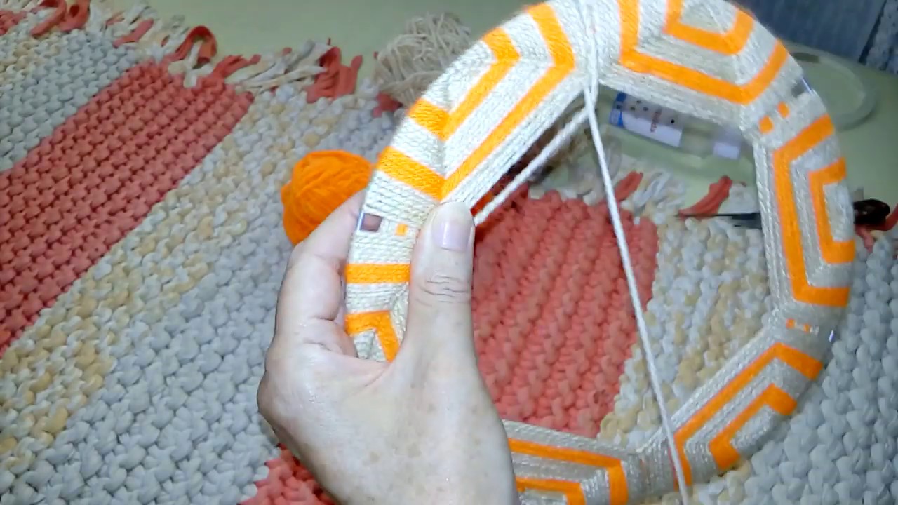 ❄️ Atrapasueños en Lana 🧵 Punto 21🧵 Cubrir el aro Mientras se Teje 🌞Parte 1🌞 Dreamcatcher Chandelier