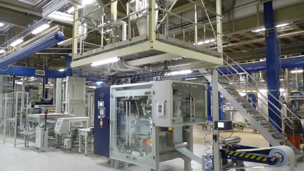 Vermeulen Ingenieursbureau - Verpakkingslijn met oa FFS machine, palletiseermachine, rekhoesmachine
