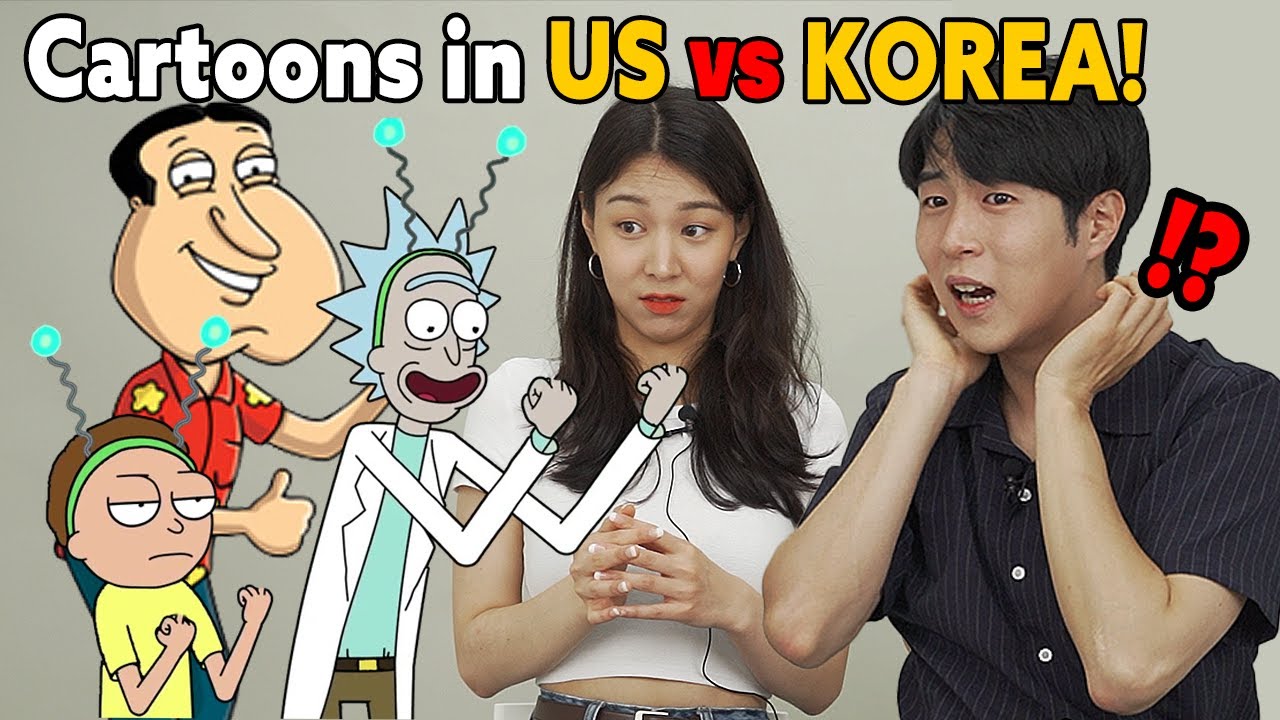 Cartoons in US VS KOREA Koreans React to The Best Adult Cartoon TV Series in the US!!!