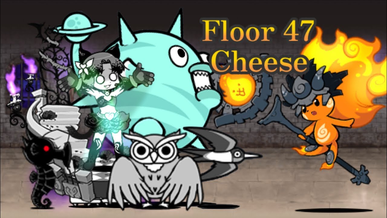 Battle Cats Heavenly Tower Floor 47 Cheese Timing Explained ft. Pixie Bora!