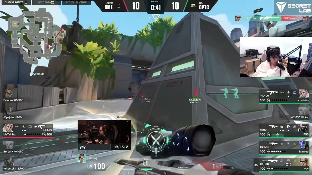 Sen Tenz React - Optic Yay Bringing It Back With His Insane Op kills - Optic vs Boom VCT