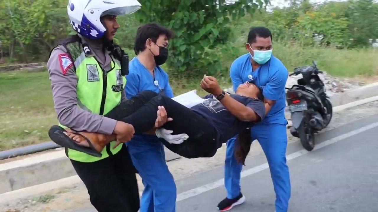 Olah TKP oleh Unit Laka Lantas Polres Kepulauan Aru