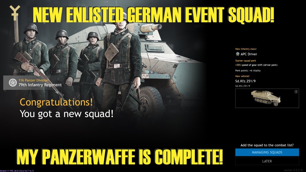 ENLISTED GERMAN EVENT APC IS FINALLY HERE!