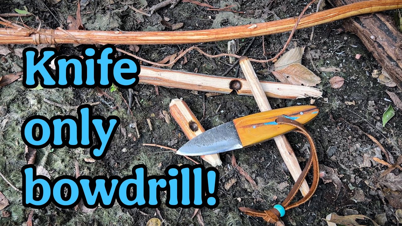 Knife only bowdrill (natural cordage)