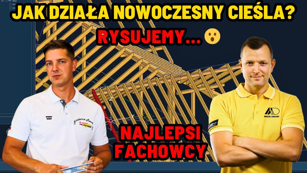 Jak działa nowoczesny cieśla❓🤔 Najlepsi Fachowcy- Mariusz Gieros | Rysowanie konstrukcji w Dietrichs