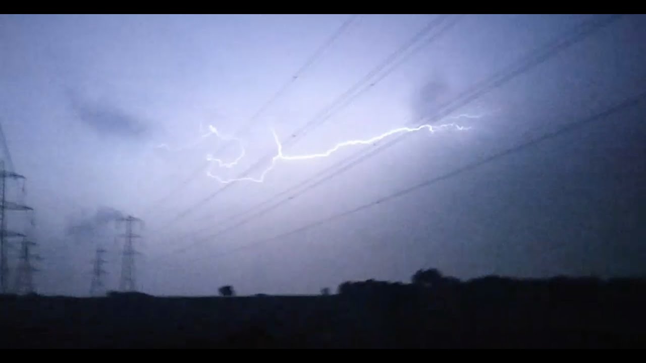 Massive Lightning Storm Hits The UK
