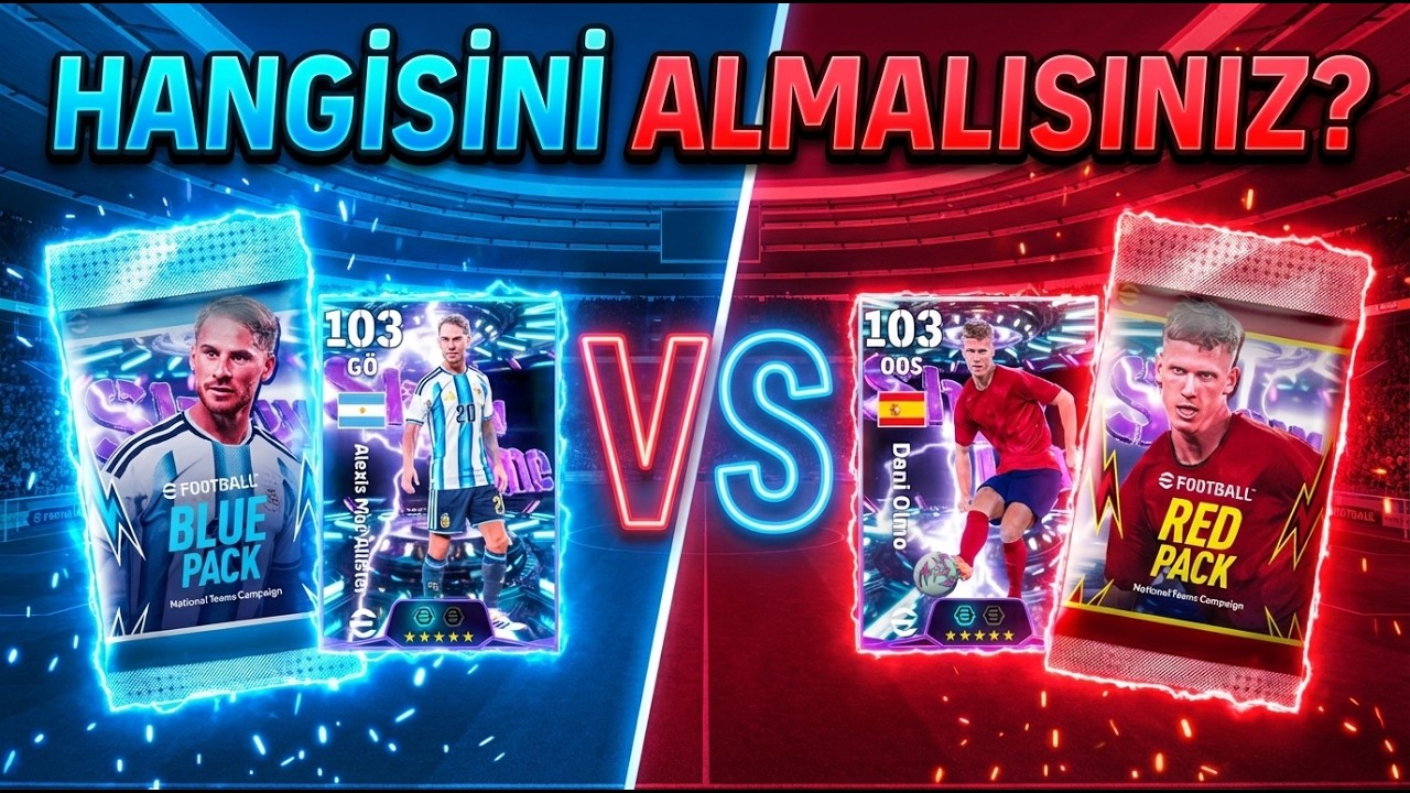 BEDAVA 103 DANİ OLMO ve MAC ALLİSTER'I DENEDİM! 🎁 HANGİSİ ALINIR? KIRMIZI PAKET vs MAVİ PAKET