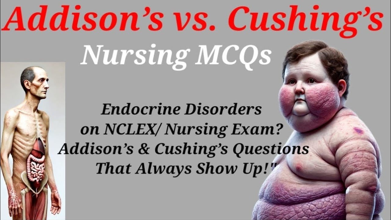 NCLEX Made Easy: Addison’s vs. Cushing’s Syndrome – You’ll Never Forget This! #endocrinesystem