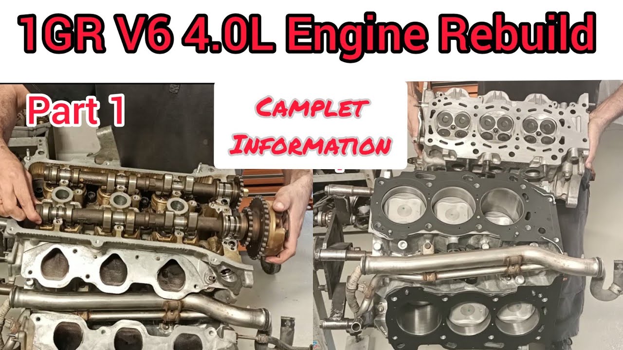(Part 1)1GR V6 4.0L Engine Rebuild Of Toyota Land Cruiser 2008
