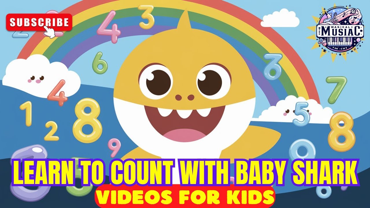 Baby Shark Math Song ➕ Count and Sing 🎶 Children's songs ✨ Nursery Rhyme