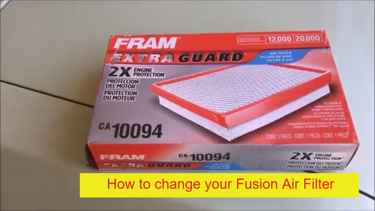 How to change your air filter in a 2011-2014 Ford Fusion - 2.5L