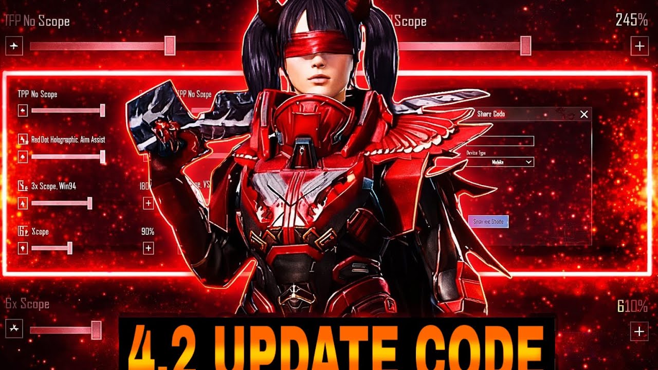 PUBG Mobile 4.2 UPDATE ZERO Recoil Sensitivity Code 2026 ✅ | Low & Devices 2GB/3GB