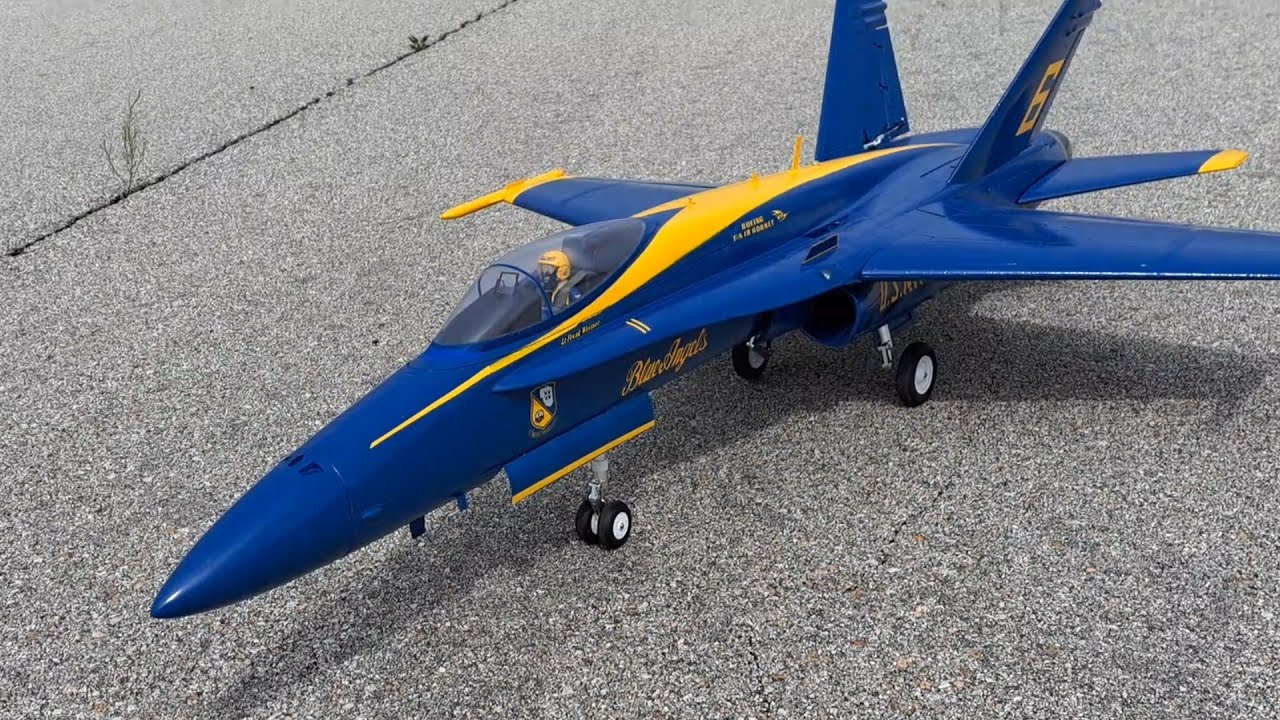 Freewing 90mm F-18 Blue Angel maiden.  July 8