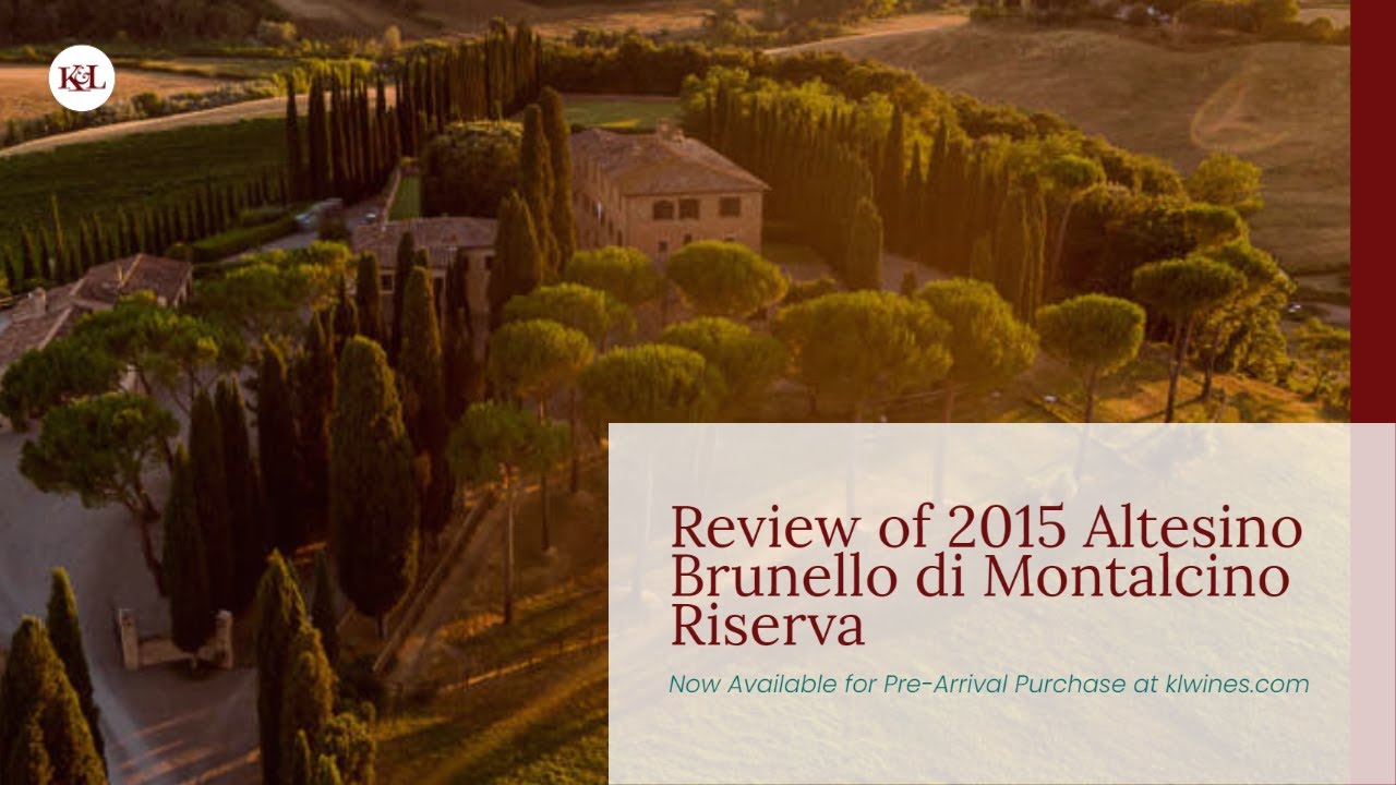 Greg St. Clair's Review of 2015 Altesino Brunello di Montalcino Riserva