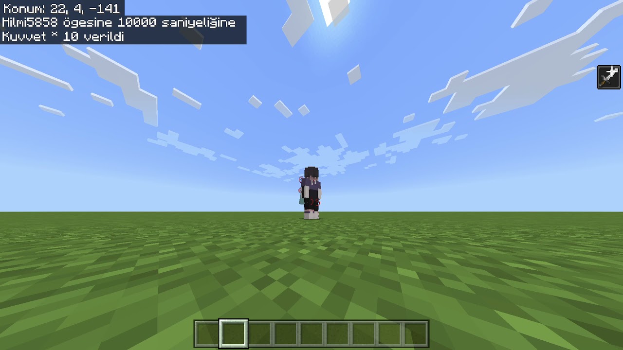 Minecraft kimsenin bilmediği tek atma komutu (kuvvet komutu)