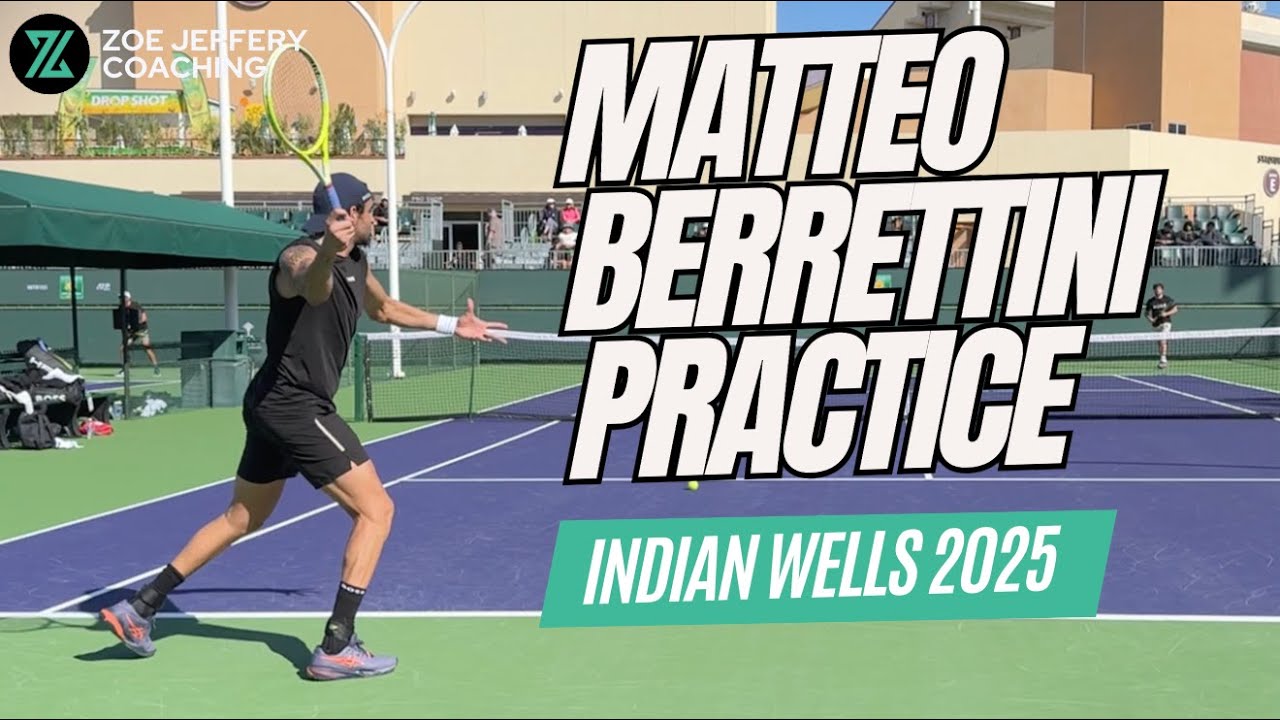 Matteo BERRETTINI Practice | Indian Wells 2025