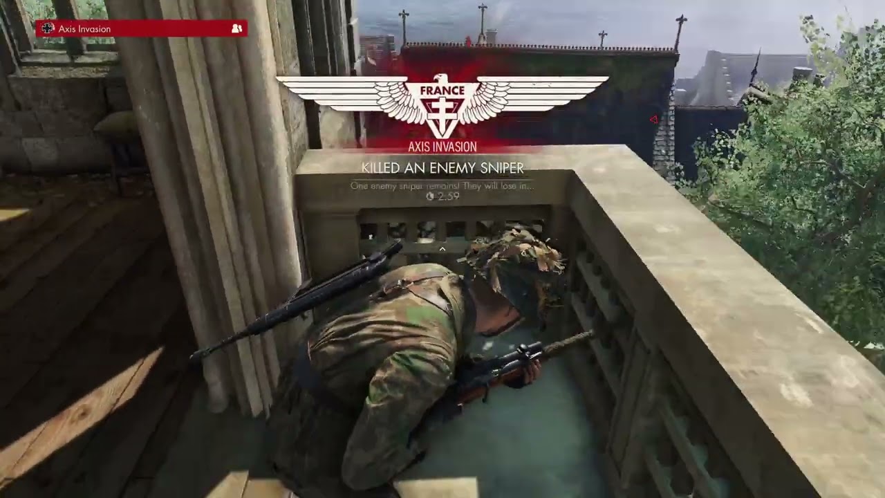 Sniper Elite 5 Axis invasion Duel Against Duckwit and Darth Stark