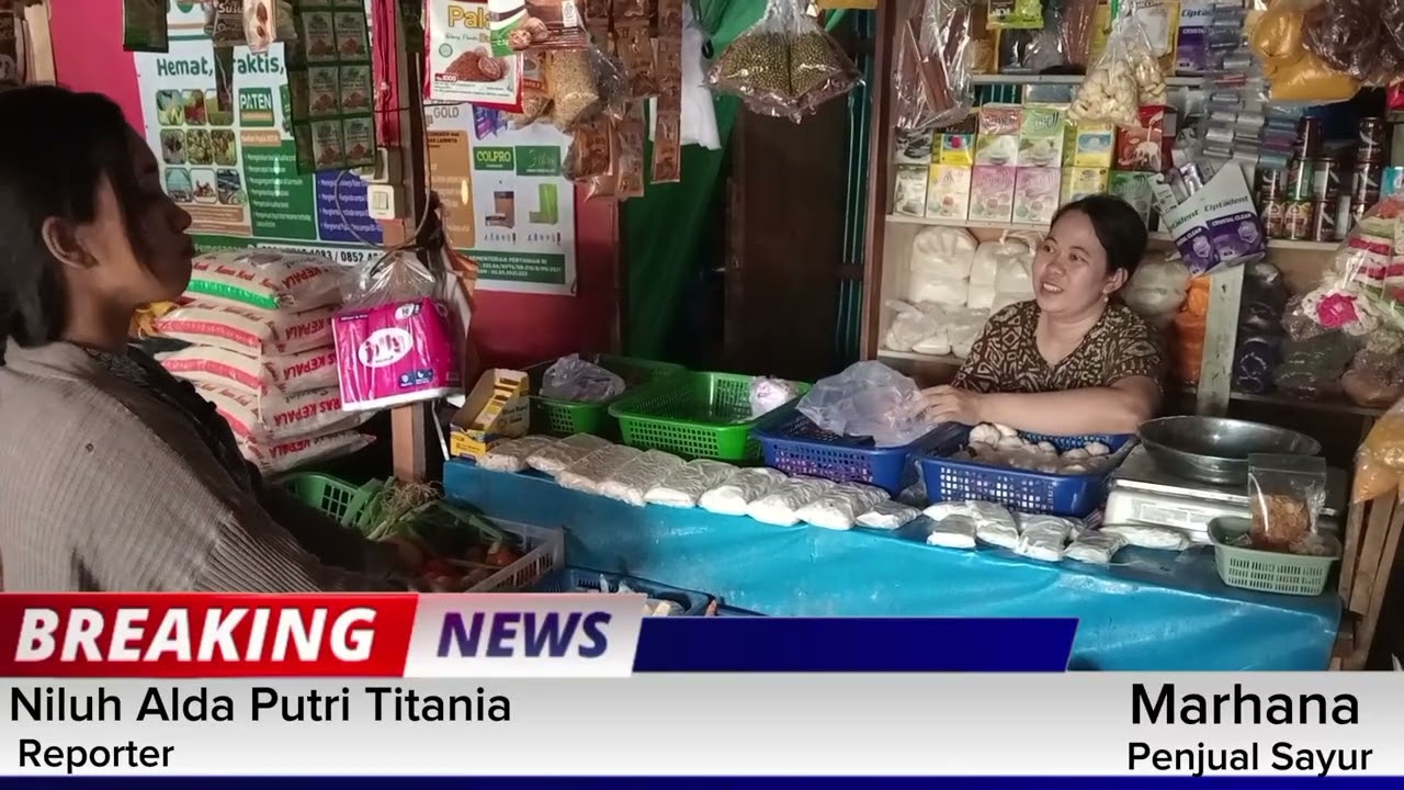 Penjual Sayur, Penopang Kebutuhan Harian || Tugas Jurnalistik 