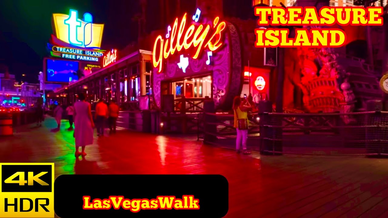LasVegasWalk &bull; Treasure Island Hotel and Casino &bull; April 2025 (4K HDR)