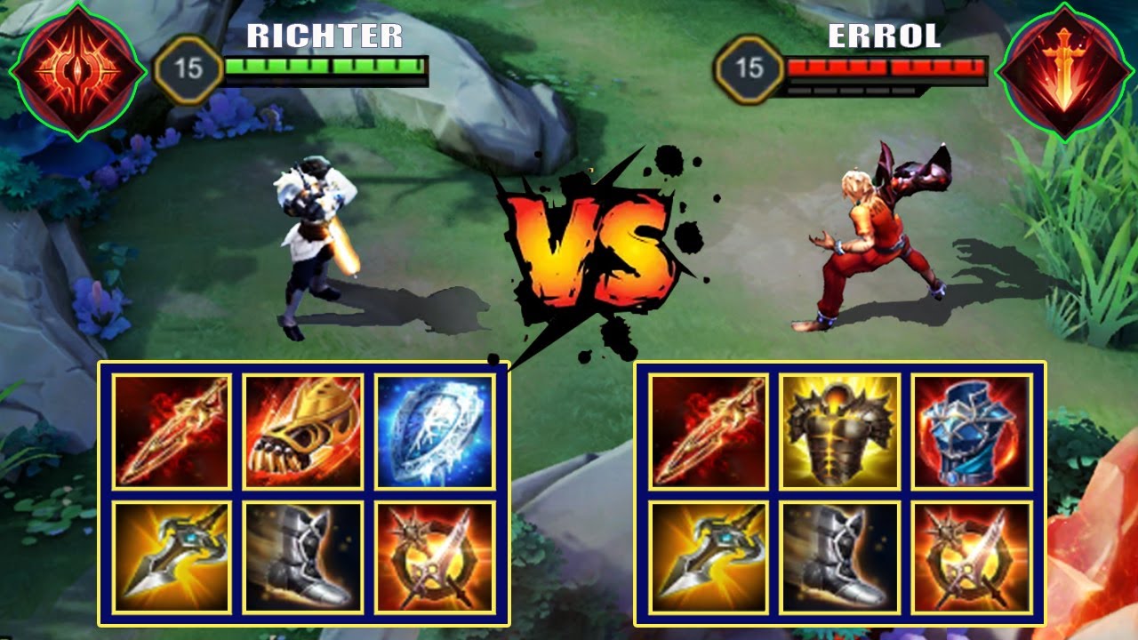 RICHTER vs ERROL | FULL BUILD FIGHT | ARENA OF VALOR/AOV/ROV