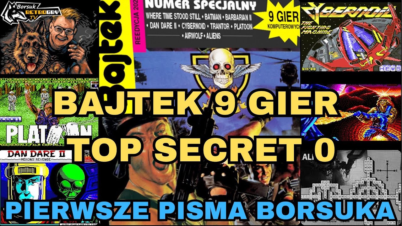 Borsuk Retro Gry TV: Pierwsze Pisma Growe Borsuka #2 - BAJTEK 9 GIER, CZYLI TOP SECRET NR 0 (#2)