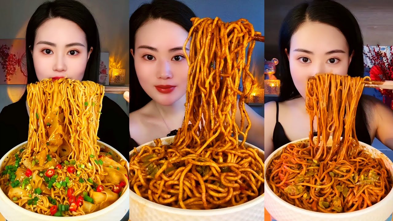 SPICIEST Noodles Challenge 🔥🌶️ | Full Mukbang Eating Video | Mukbang Real Sounds