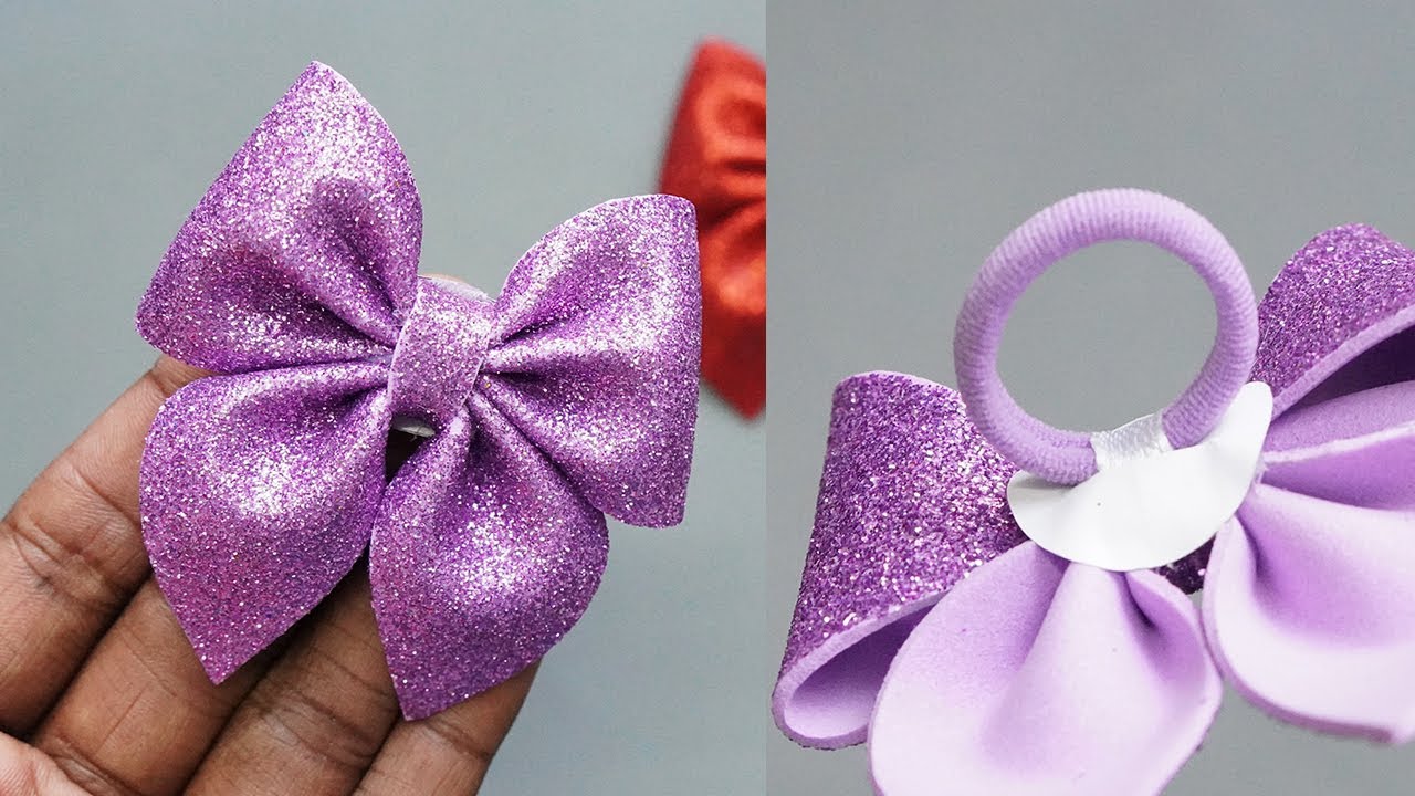 How to Make Bows with Foam Sheet | DIY Hair Accessories | DIY EVA Foam Bow