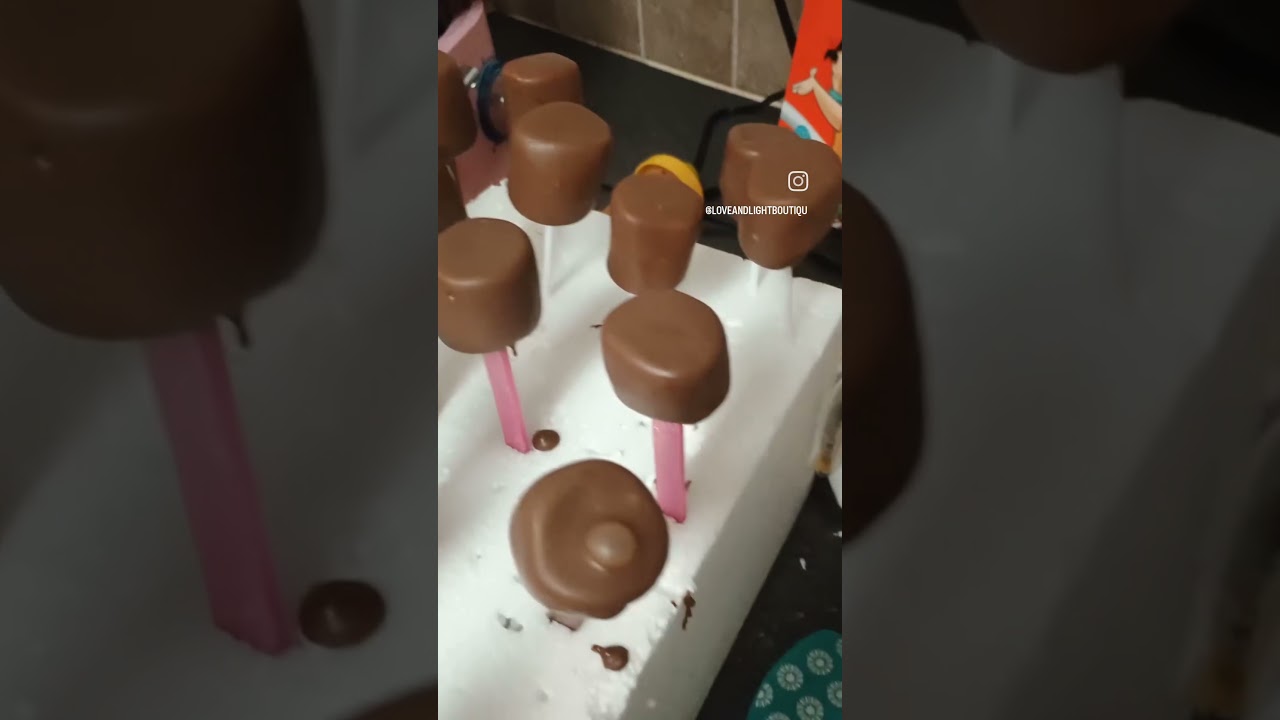 3 dozen chocolate covered marshmallows 🍫 #marshmallow #chocolate #smallbusiness #morganwallen