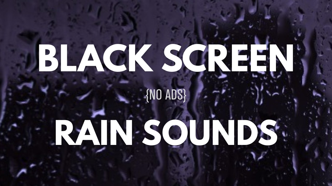 Instant Sleep Rain Sounds(Black screen)🌧️Deep Sleep Rain Ambience