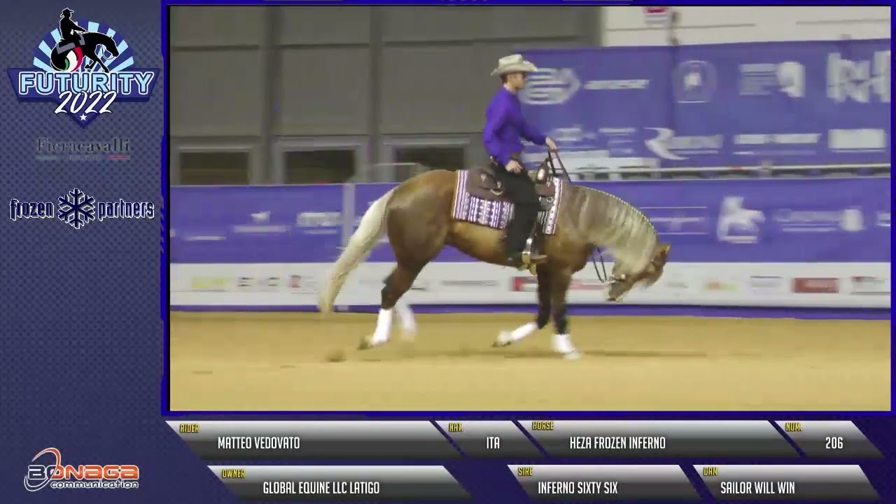 Futurity 2022 - MATTEO VEDOVATO & HEZA FROZEN INFERNO score 216,5