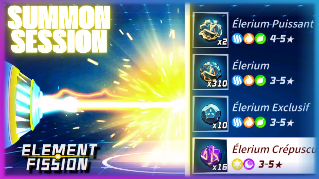 Element Fission : ⭐Summon Session⭐ ! ( New Elemons ? )