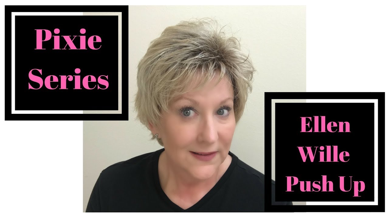 Ellen Wille PUSH UP wig review | Sandy Blonde Rooted |CRAZY WIG LADY