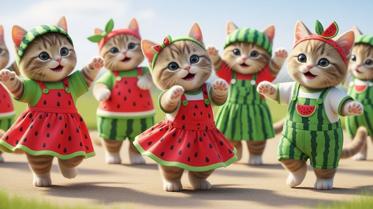 Kids Fruit Song 🍉🍓🐱 | Eat Fruits Every Day