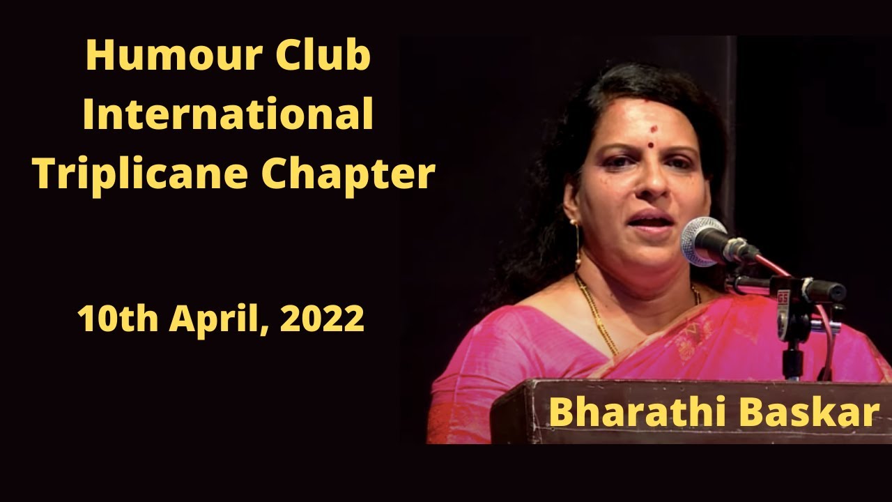Bharathi Baskar Speech l Comedy Pattimandram lHumour Club International Triplicane Chapter l 2022