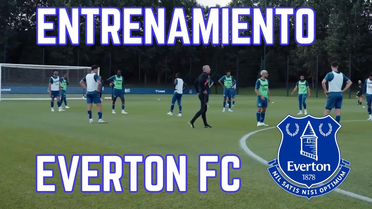 SESION DE ENTRENAMIENTO DEL EVERTON // PASE + FINALIZACION + PARTIDO CONDICIONADO