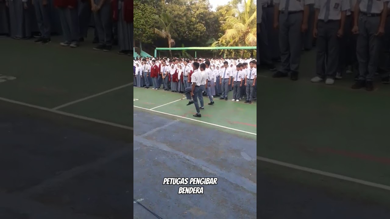 petugas pengibar bendera upacara bendera senin smk #shorts #upacara #bendera #paskibra #smk